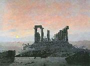 Caspar David Friedrich Der Tempel der Juno in Agrigent) oil